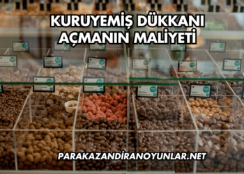 Kuruyemiş Dükkanı Açmanın Maliyeti