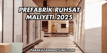 Prefabrik Ruhsat Maliyeti 2025