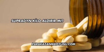 Supradyn Kilo Aldırır mı?